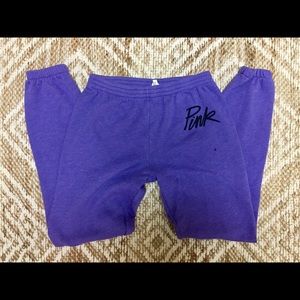 PINK: Victoria’s Secret purple sweat pants💜